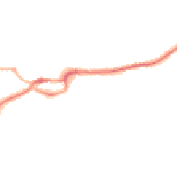 Night-time road noise heatmap for S43 1NY