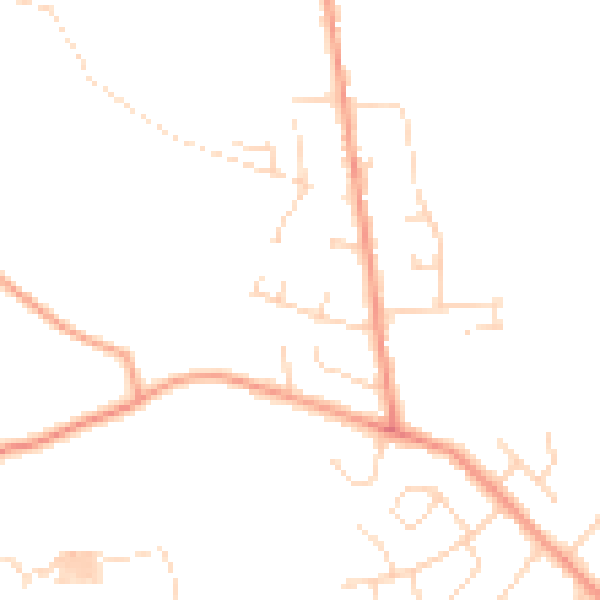 Daytime road noise heatmap for S43 1PX