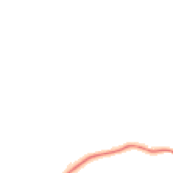 Night-time road noise heatmap for S43 2LA