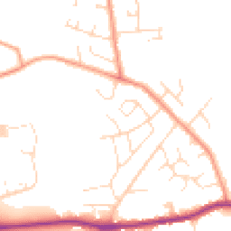 Daytime road noise heatmap for S44 5AZ