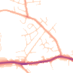 Daytime road noise heatmap for S44 5BA