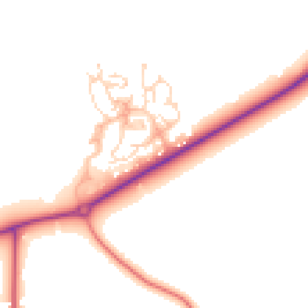 Daytime road noise heatmap for S44 5FA