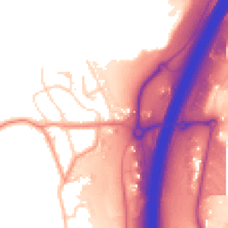 Daytime road noise heatmap for S44 5HJ