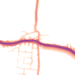 Daytime road noise heatmap for S44 5NJ