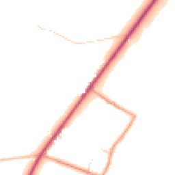 Daytime road noise heatmap for S44 6AW