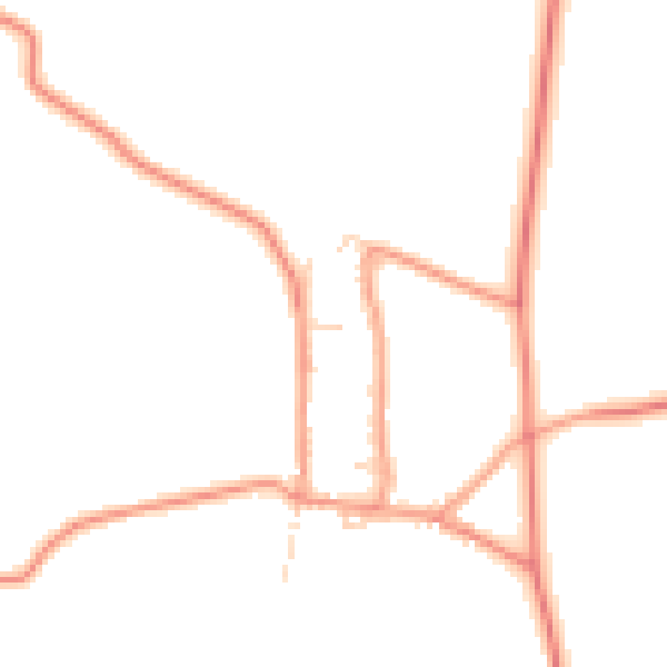 Daytime road noise heatmap for S44 6UT