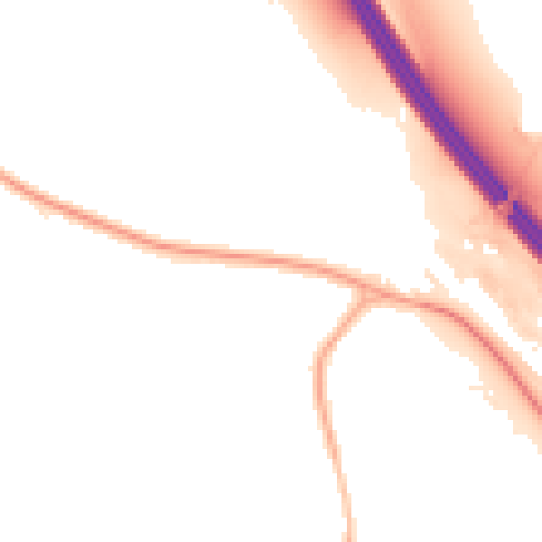 Night-time road noise heatmap for S5 0DH