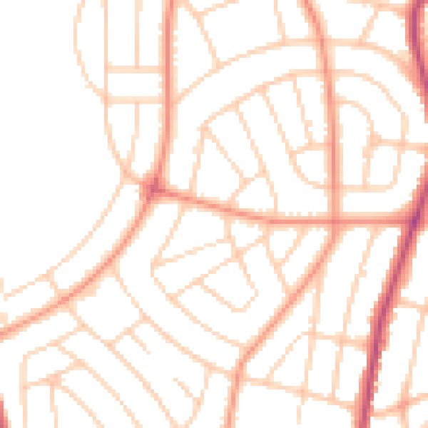 Daytime road noise heatmap for S5 0QD