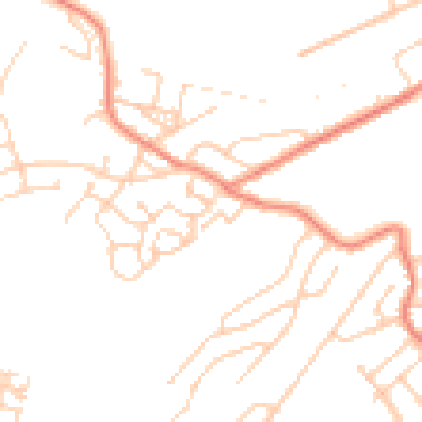 Daytime road noise heatmap for S5 6DG