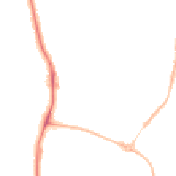 Night-time road noise heatmap for S5 6LG