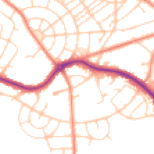 Daytime road noise heatmap for S5 7HH