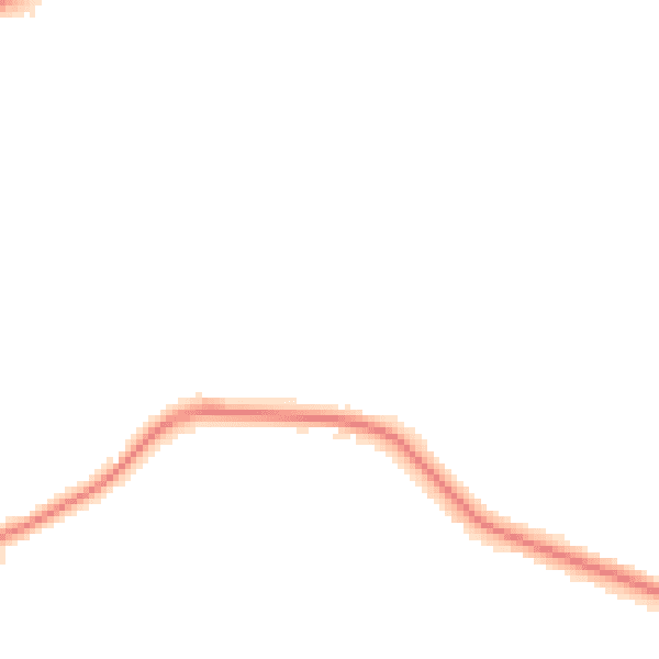 Night-time road noise heatmap for S5 8TE