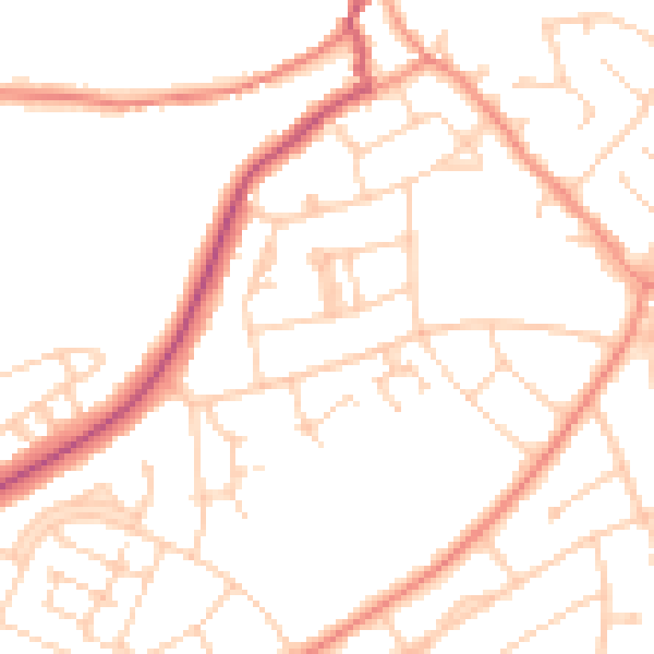 Daytime road noise heatmap for S5 9DL