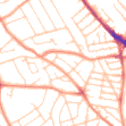 Daytime road noise heatmap for S6 4EP