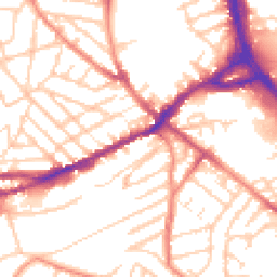Daytime road noise heatmap for S6 4JP