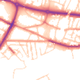 Daytime road noise heatmap for S61 1AN