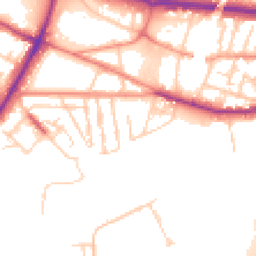 Daytime road noise heatmap for S61 1BD