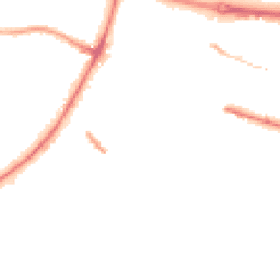 Night-time road noise heatmap for S61 1DB