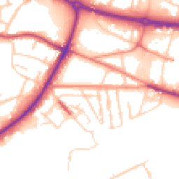 Daytime road noise heatmap for S61 1DY