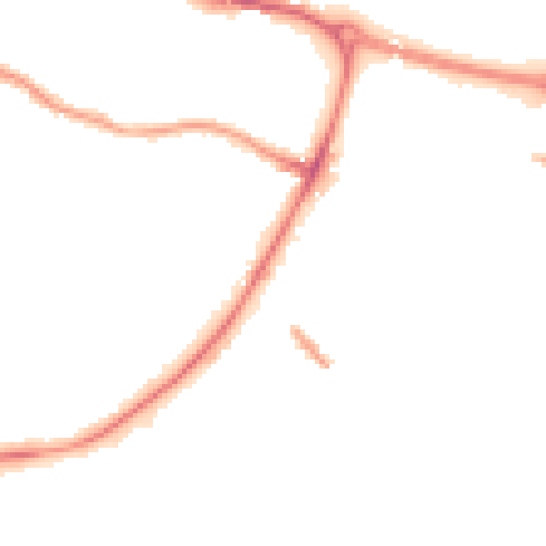 Night-time road noise heatmap for S61 1EA