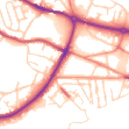 Daytime road noise heatmap for S61 1EB