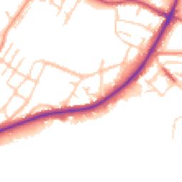 Daytime road noise heatmap for S61 2AF