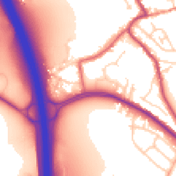 Daytime road noise heatmap for S61 2FF
