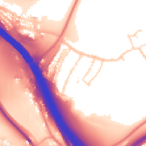 Daytime road noise heatmap for S61 2HQ
