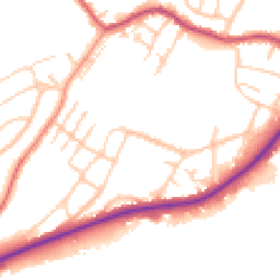 Daytime road noise heatmap for S61 2NS