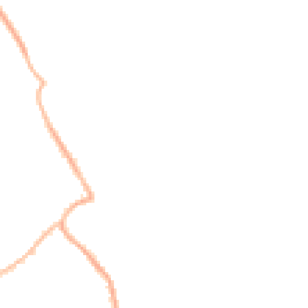 Night-time road noise heatmap for S61 2SN