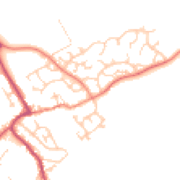 Daytime road noise heatmap for S61 2SP