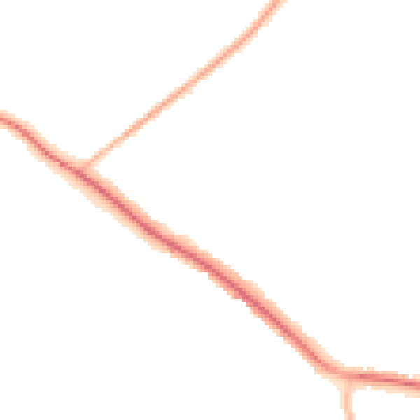 Night-time road noise heatmap for S61 3NP
