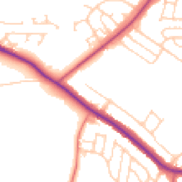 Daytime road noise heatmap for S61 3NW