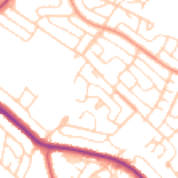 Daytime road noise heatmap for S61 3PZ