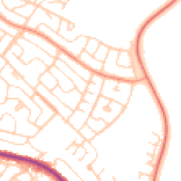 Daytime road noise heatmap for S61 3SE
