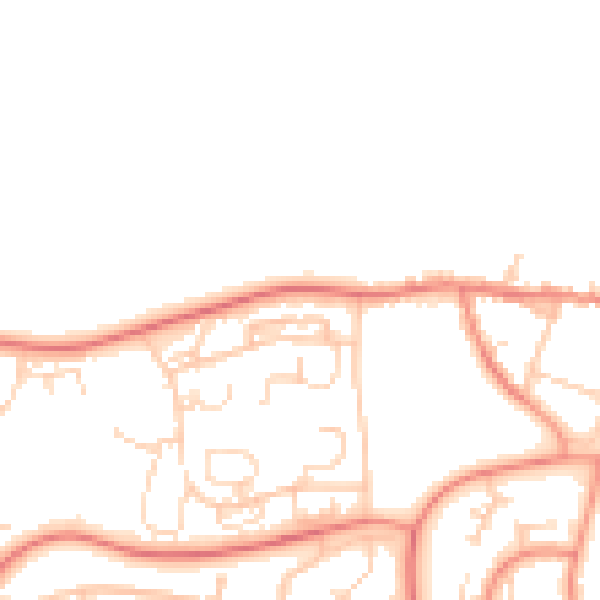 Daytime road noise heatmap for S61 4DR