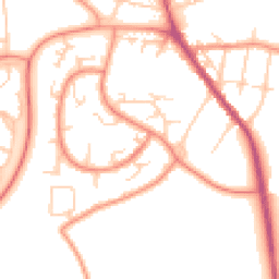 Daytime road noise heatmap for S61 4RF