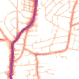Daytime road noise heatmap for S62 5DA
