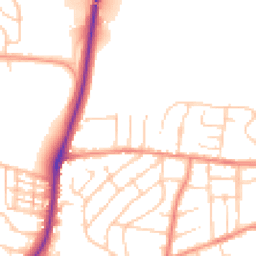 Daytime road noise heatmap for S62 5ND