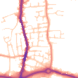 Daytime road noise heatmap for S62 6BQ