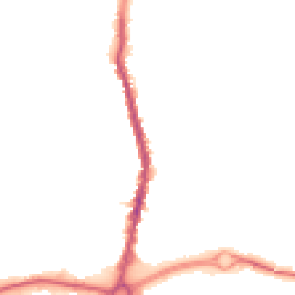 Night-time road noise heatmap for S62 6DP