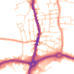 Daytime road noise heatmap for S62 6ES