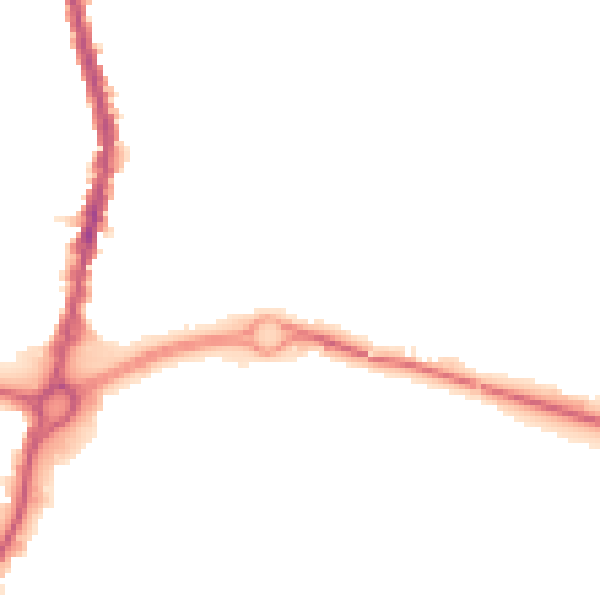 Night-time road noise heatmap for S62 6FL