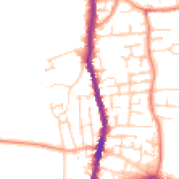 Daytime road noise heatmap for S62 6FN