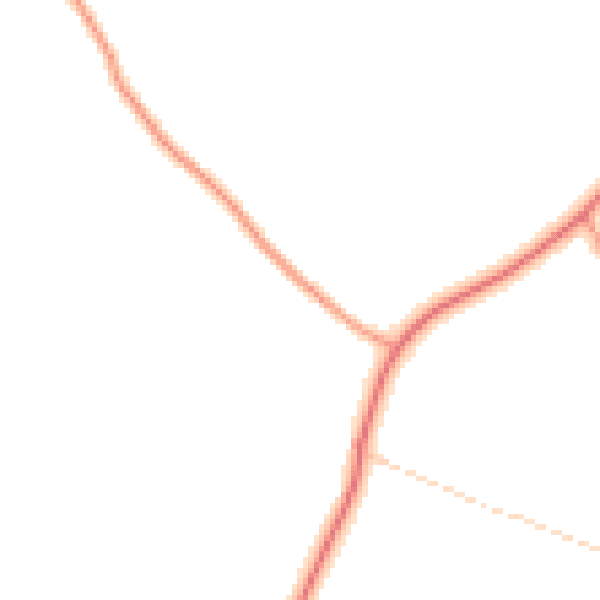 Daytime road noise heatmap for S62 7SG