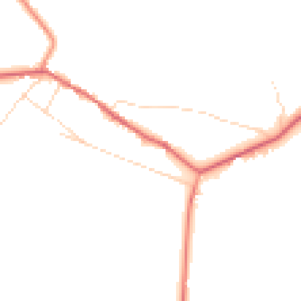 Daytime road noise heatmap for S62 7TA