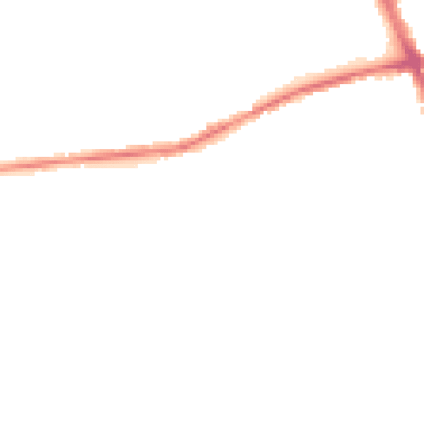 Night-time road noise heatmap for S70 4LE