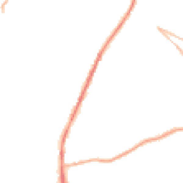 Night-time road noise heatmap for S70 5BX
