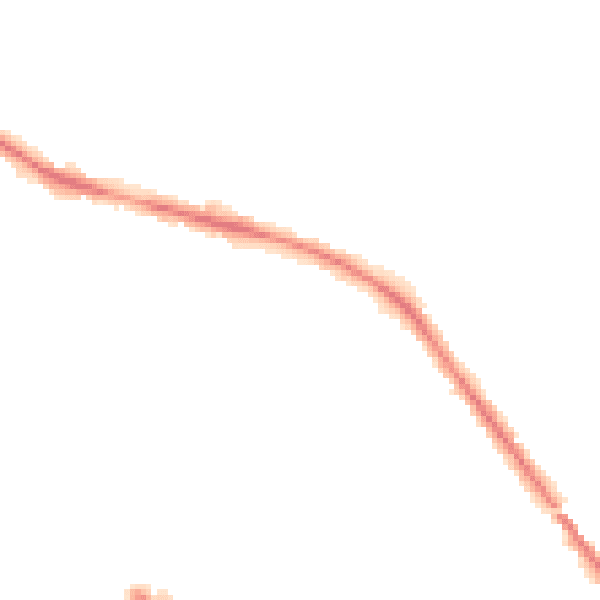 Night-time road noise heatmap for S75 1AE