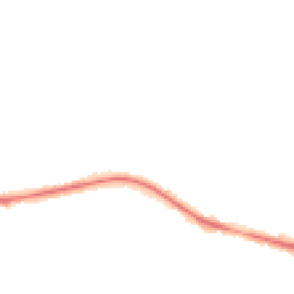 Night-time road noise heatmap for S75 1AR